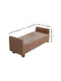 Atelier Del Sofa Banco de Tela TEDDY Camel, Asiento Acogedor para Sala de Estar y Dormitorio, 115 cm Ancho